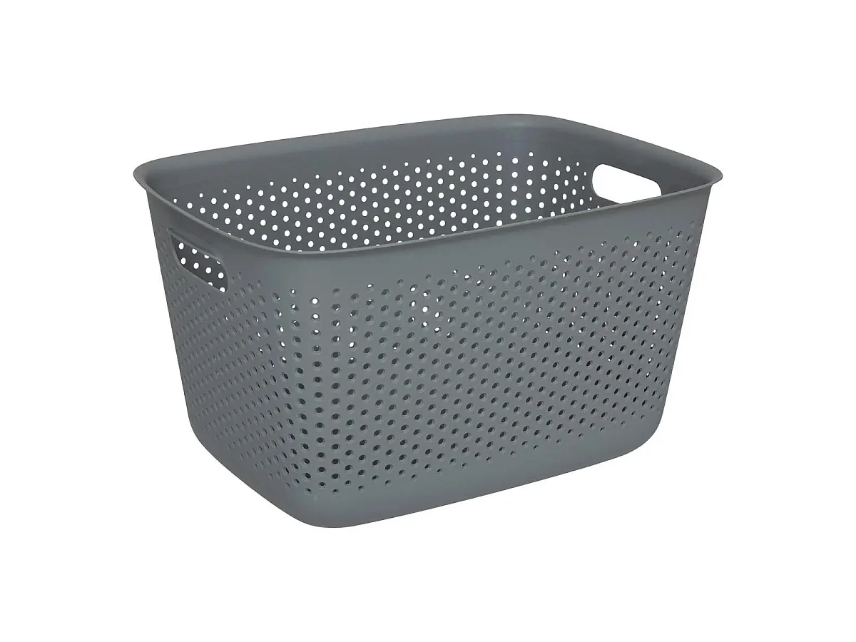 Panier de Rangement "Tila" 17L Gris
