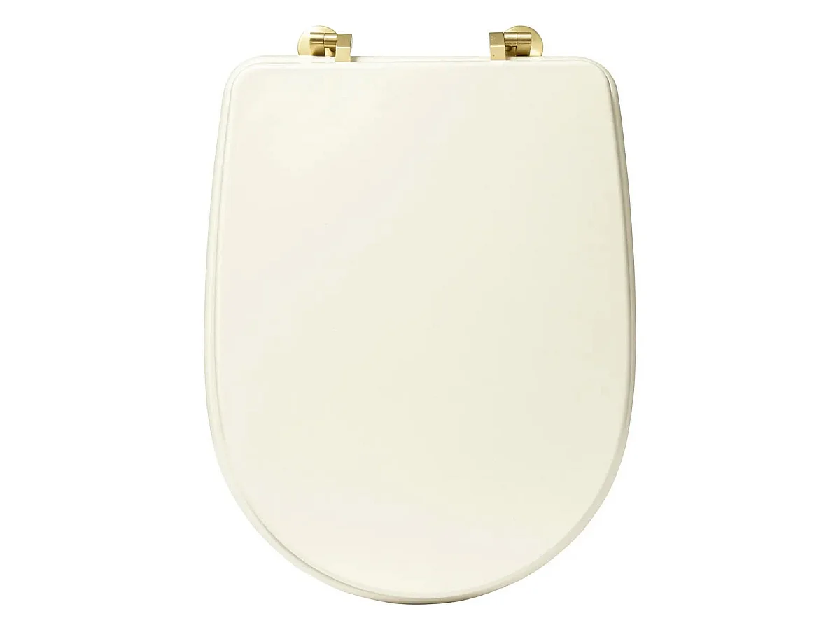 Abattant WC Design "Duo" 49cm Ivoire