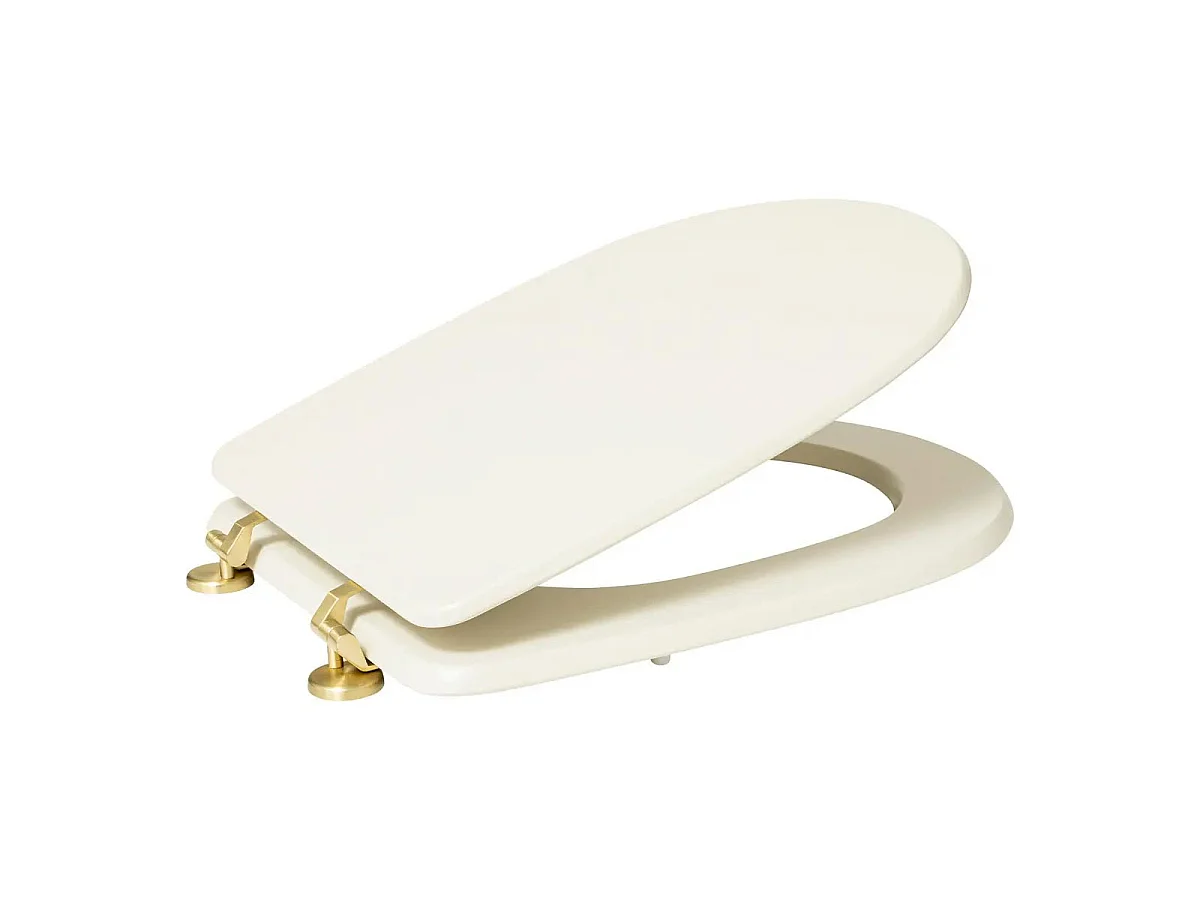 Abattant WC Design "Duo" 49cm Ivoire