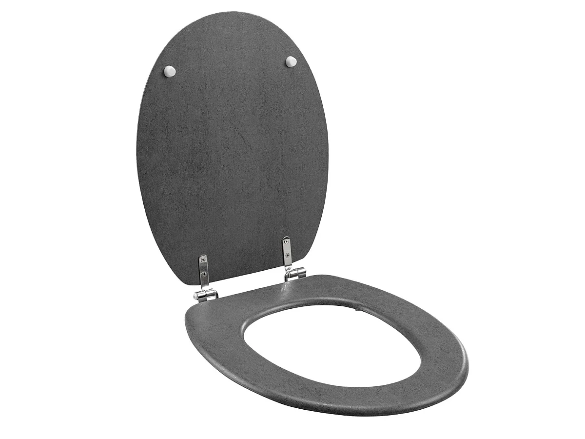 Abattant WC Effet Béton "Alium" 46cm Gris
