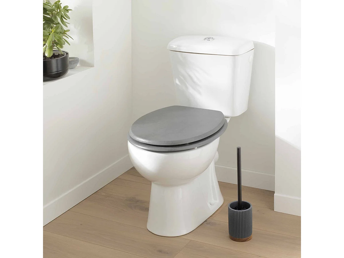Abattant WC Effet Béton "Alium" 46cm Gris