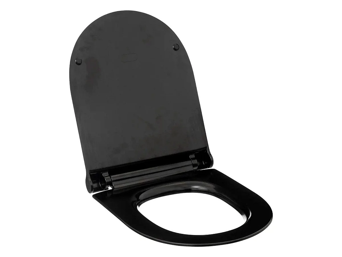 Abattant WC Ultra-Fin "Soft" 45cm Noir