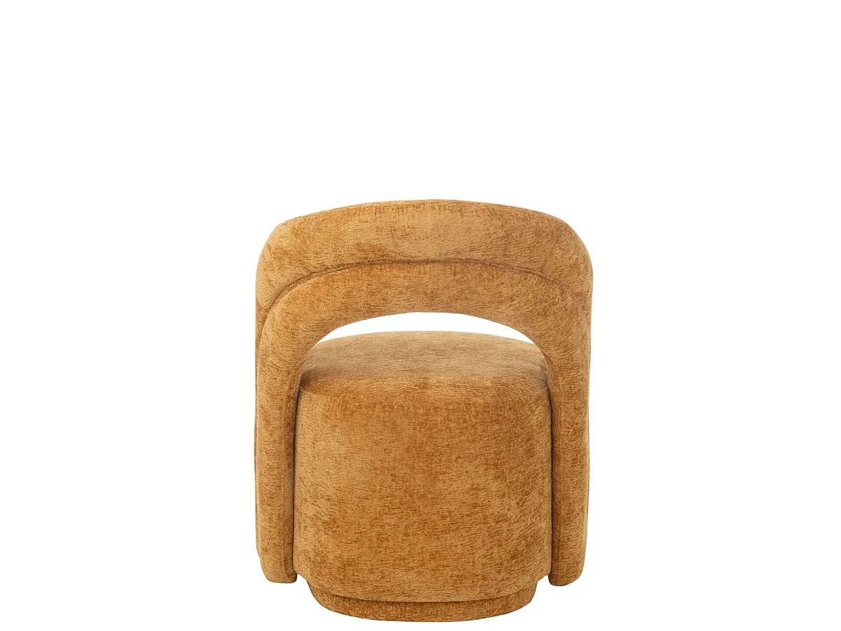 Fauteuil Design Arrondi "Anise" 80cm Ocre