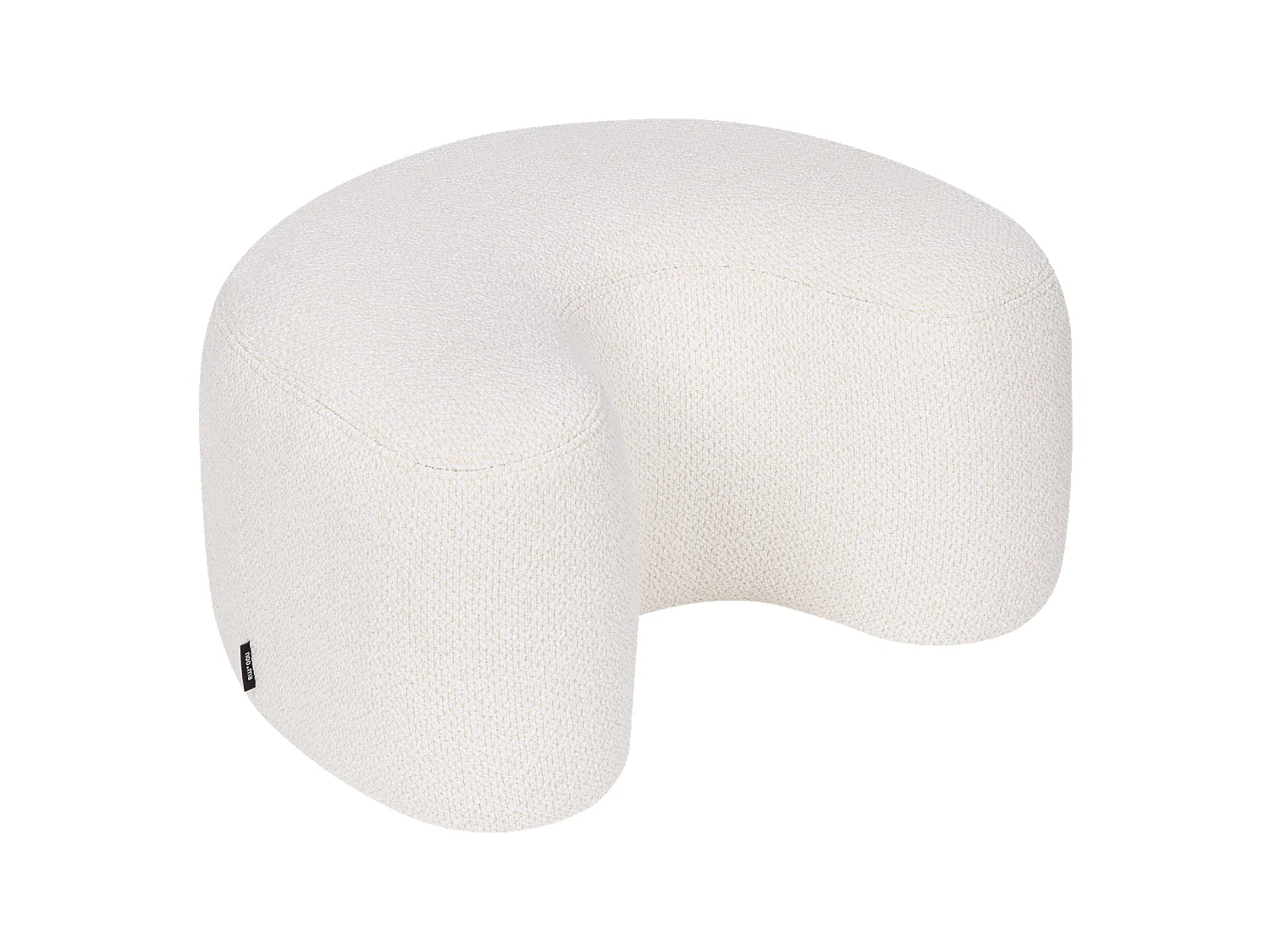 Ü Pouf - pouf contemporain en laine, finition artisanale