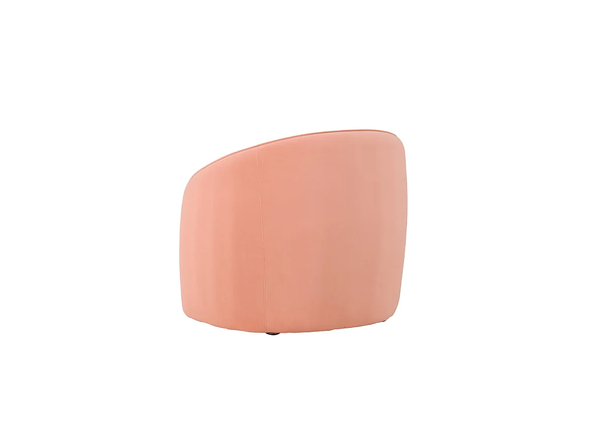 Fauteuil Design en Tissu "Neo" 79cm Pêche