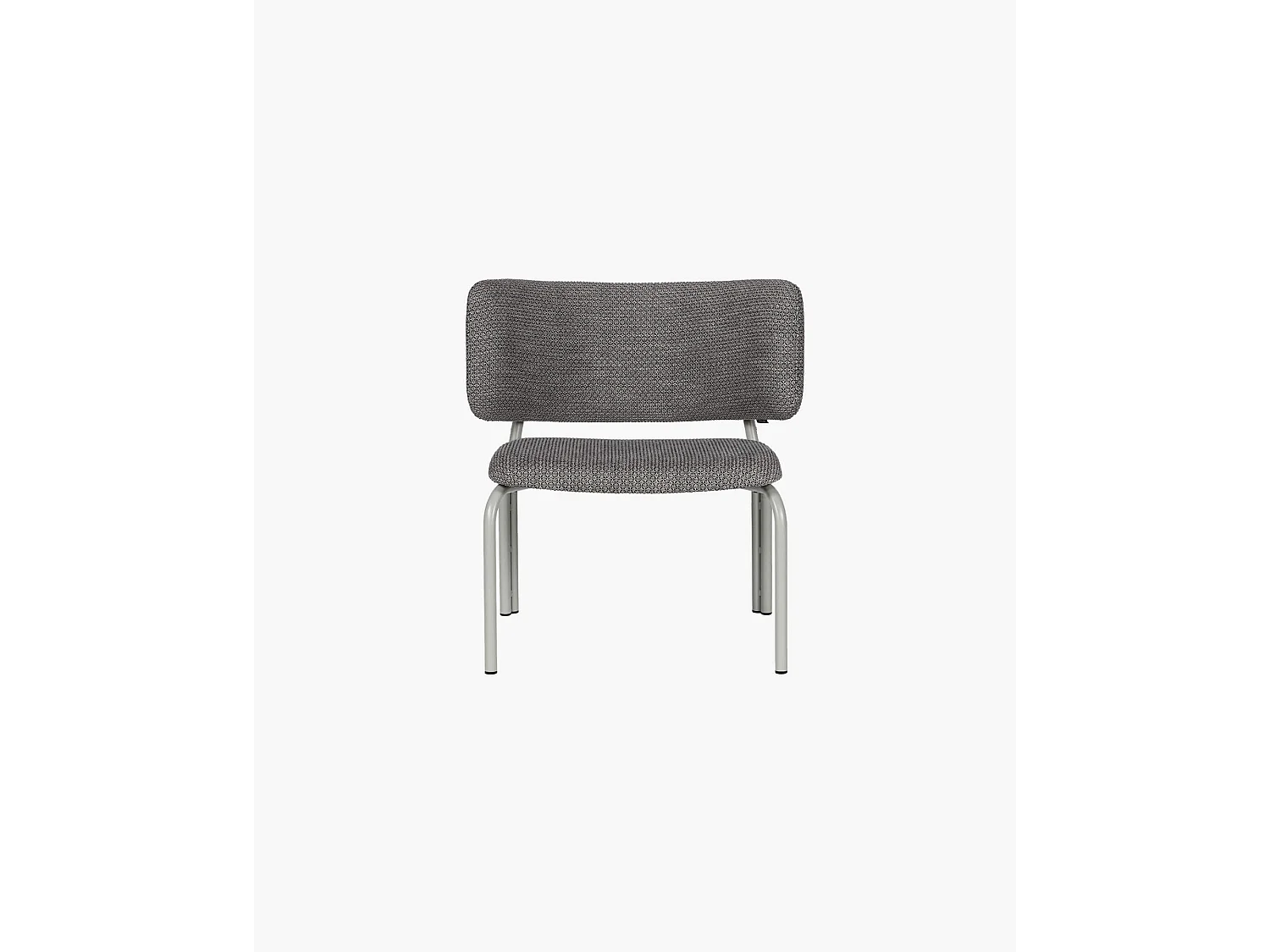 Kei Loungestoel - minimalistisch design, ergonomische loungestoel, Black & Grey Mélange