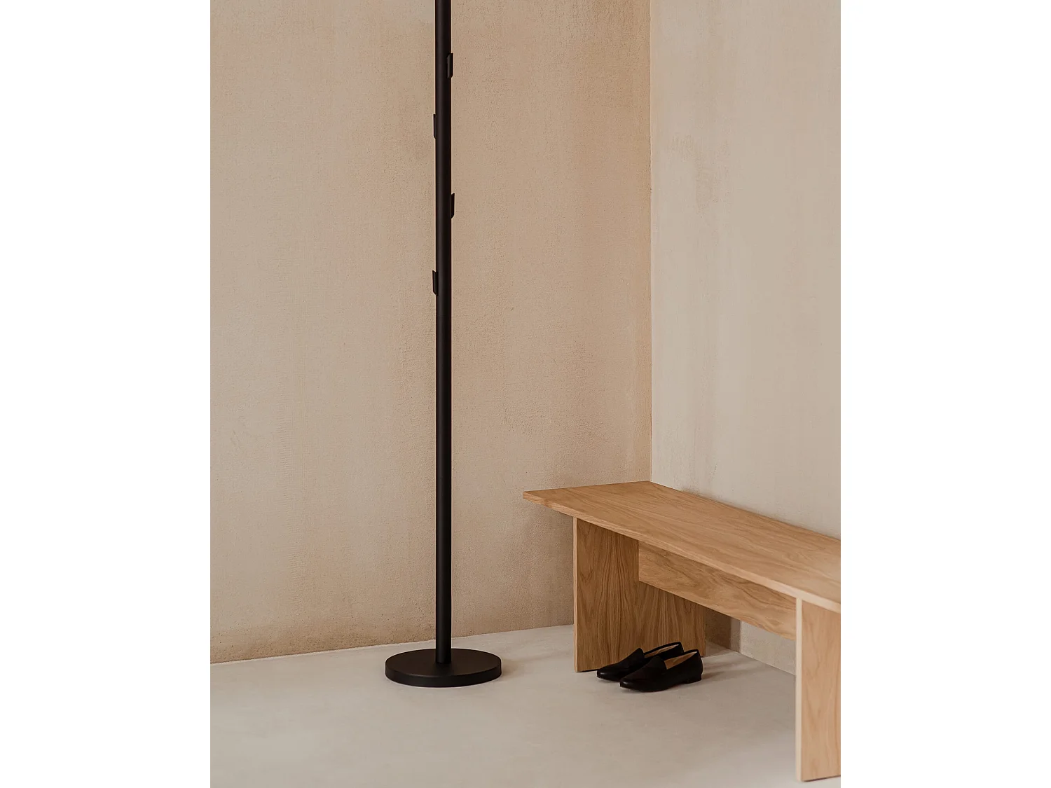 Banc Hett en placage de chêne, 170 cm - style minimaliste