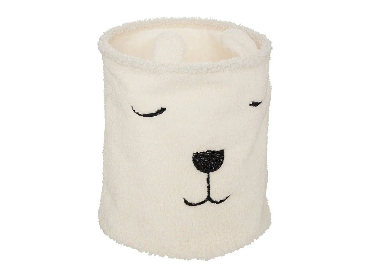 Panier de Rangement Enfant "Bouclette" 40cm Blanc