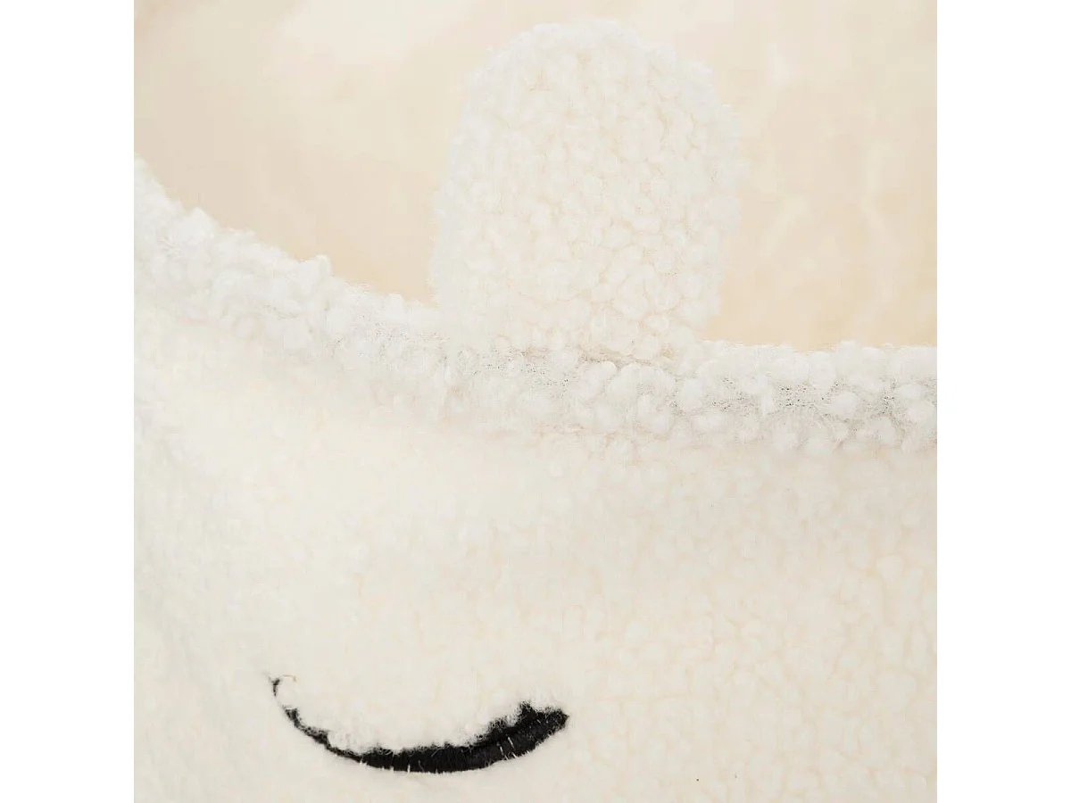 Panier de Rangement Enfant "Bouclette" 40cm Blanc