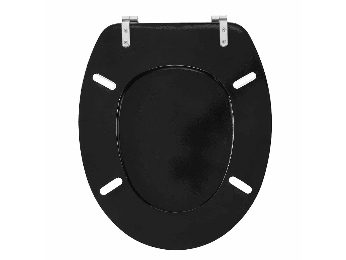 Abattant WC Imprimé "Aquamarbre" 47cm Noir & Or