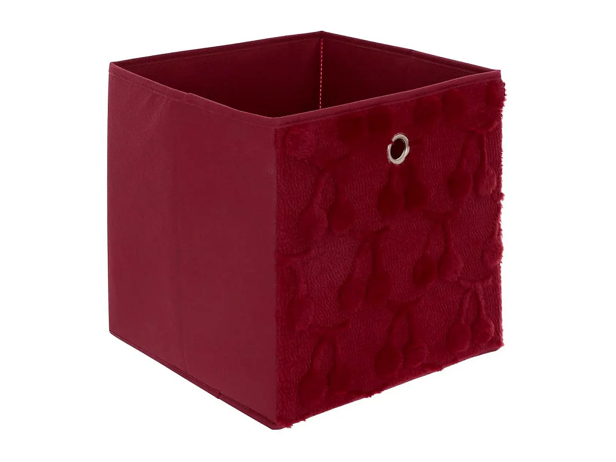 Boîte de Rangement Enfant "Fraci" 30x30cm Rouge