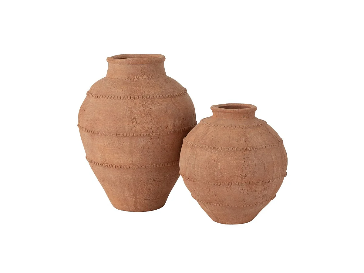 Vase Rond en Terre Cuite "Kaia" 28cm Terracotta