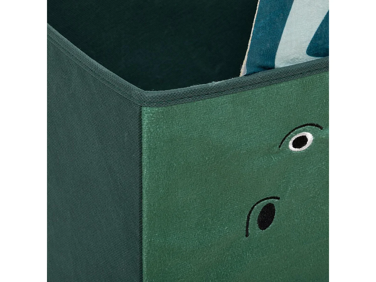 Boîte de Rangement Enfant "Dinosaure" 29cm Vert Foncé