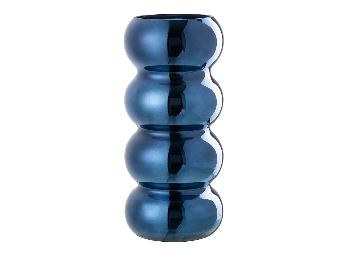 Vase Design Chenille "Cléa" 30cm Bleu