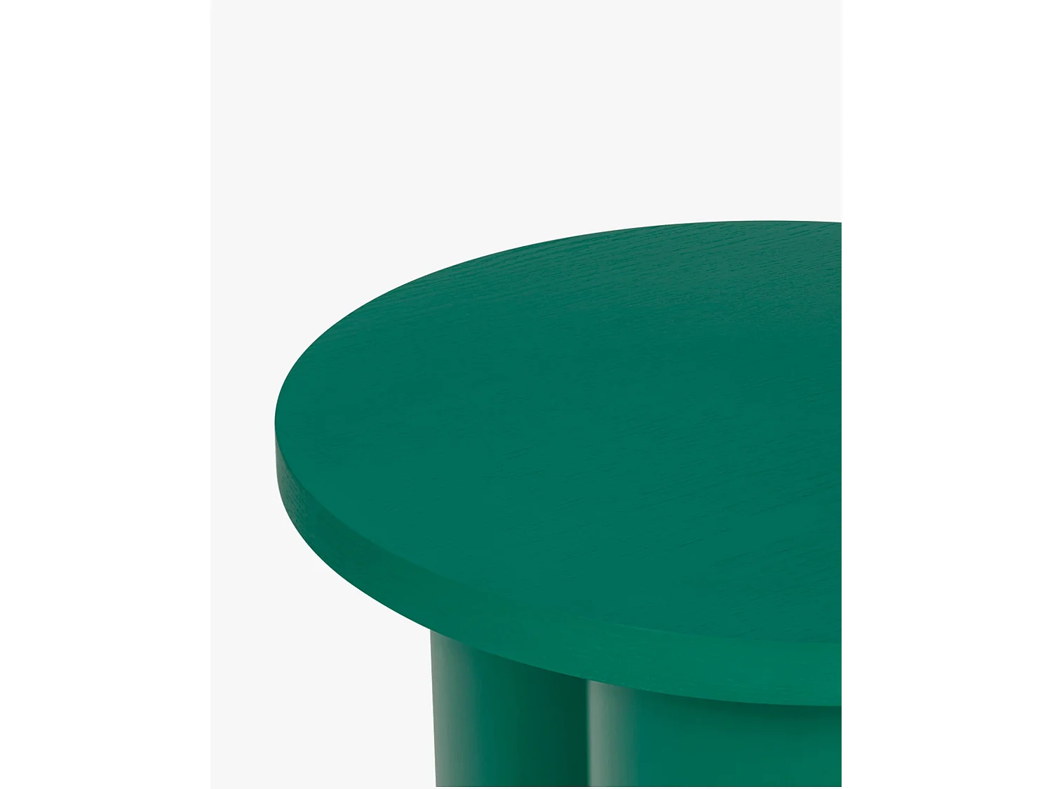 Tabouret Oly - rond blanc minimaliste, multifonction