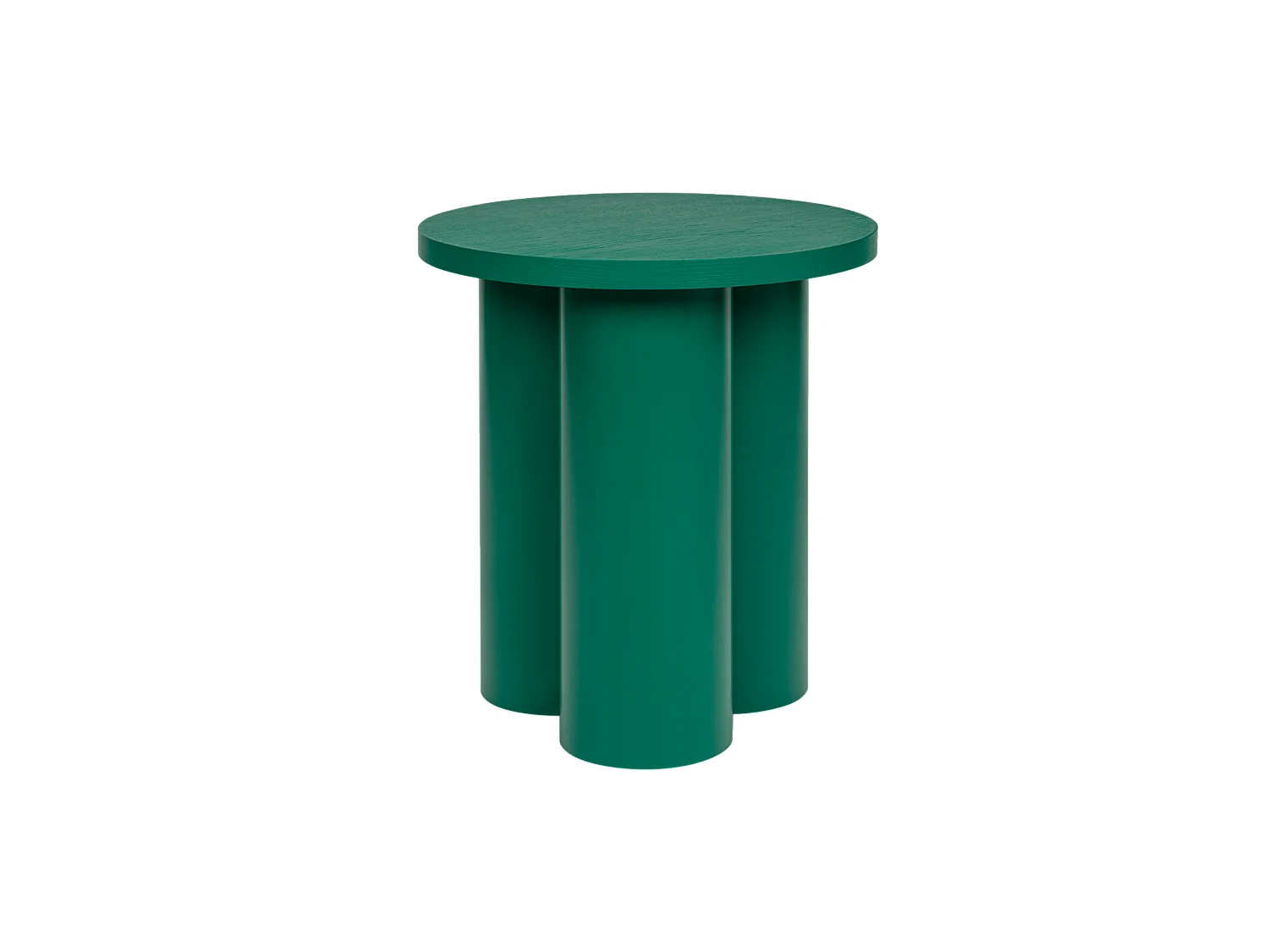 Tabouret Oly - rond blanc minimaliste, multifonction