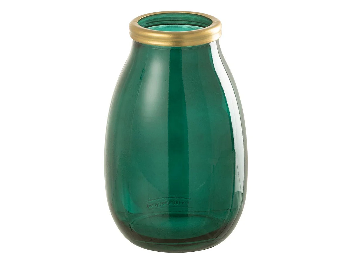 Vase Déco en Verre "Mandie" 28cm Vert