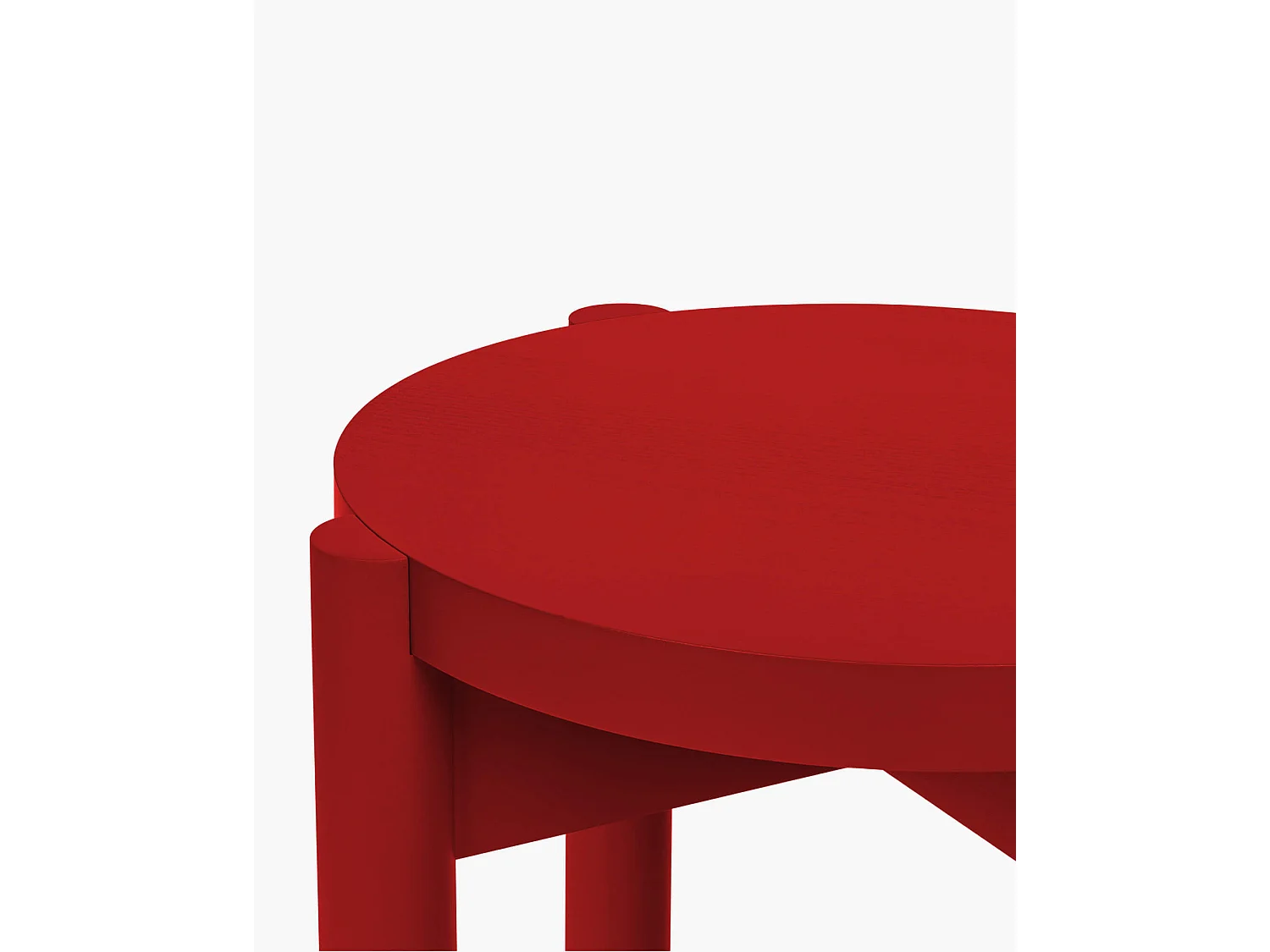 Tabouret Hopp en bois massif - design minimaliste, hauteur d'assise 45 cm