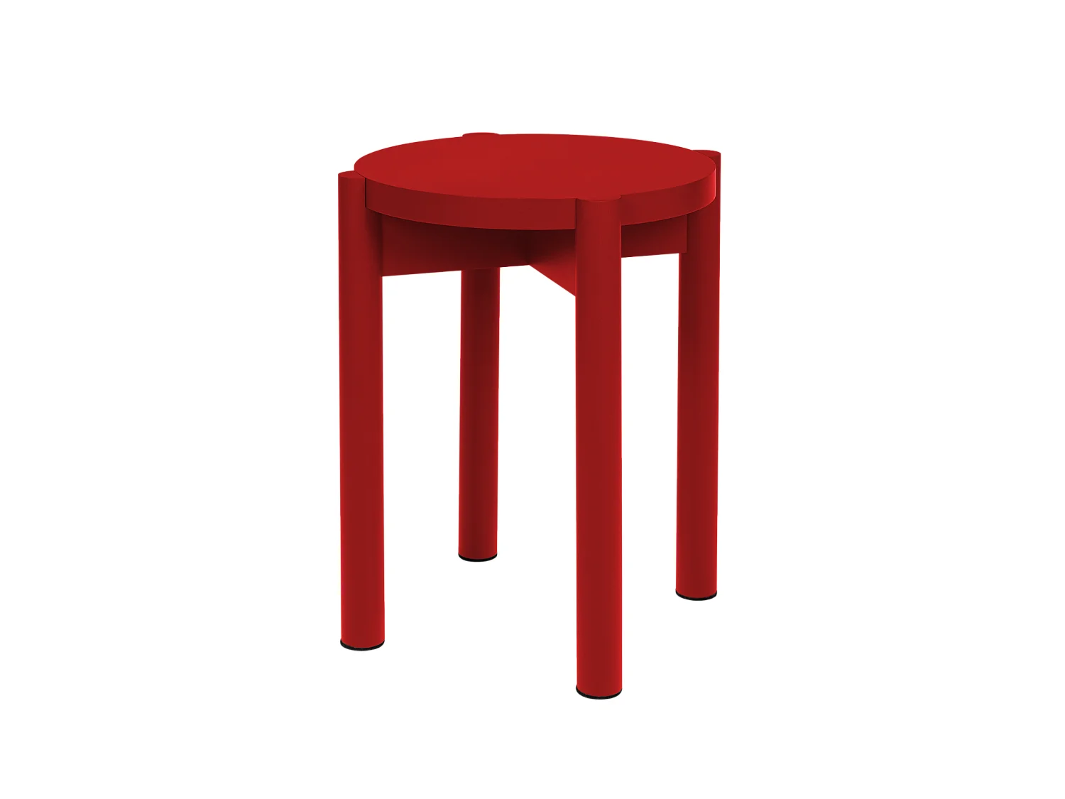 Tabouret Hopp en bois massif - design minimaliste, hauteur d'assise 45 cm
