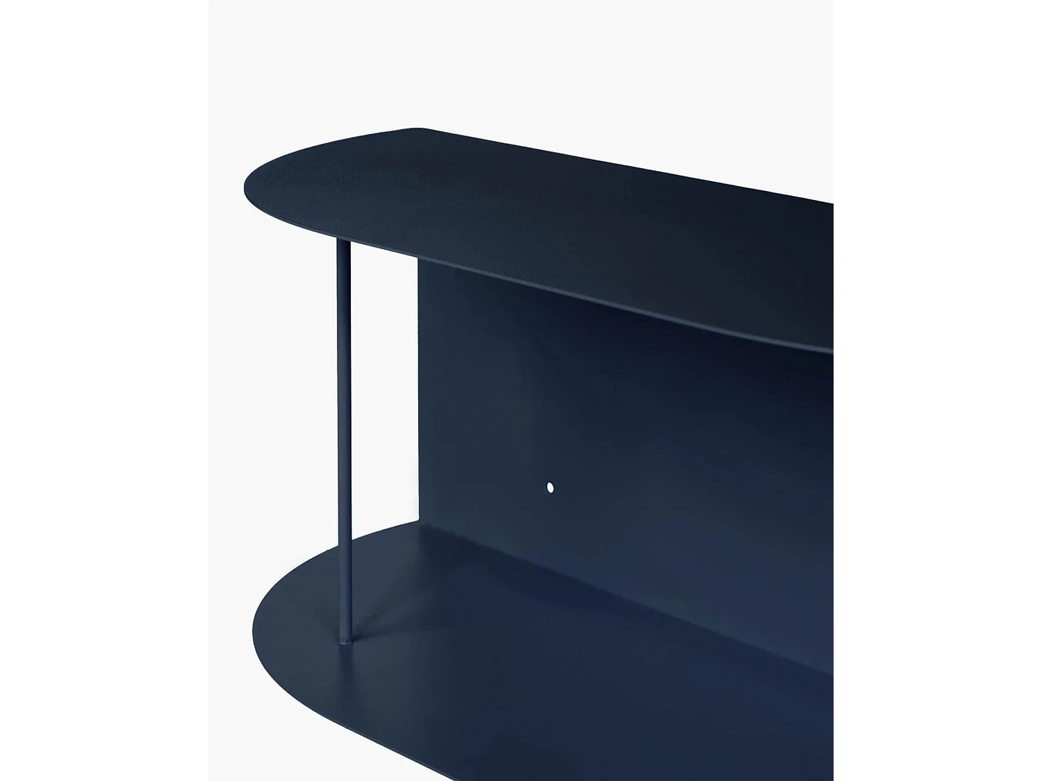 Lina Regalbrett kurz, Metall, Storm Blue, 60 x 24 x 20 cm