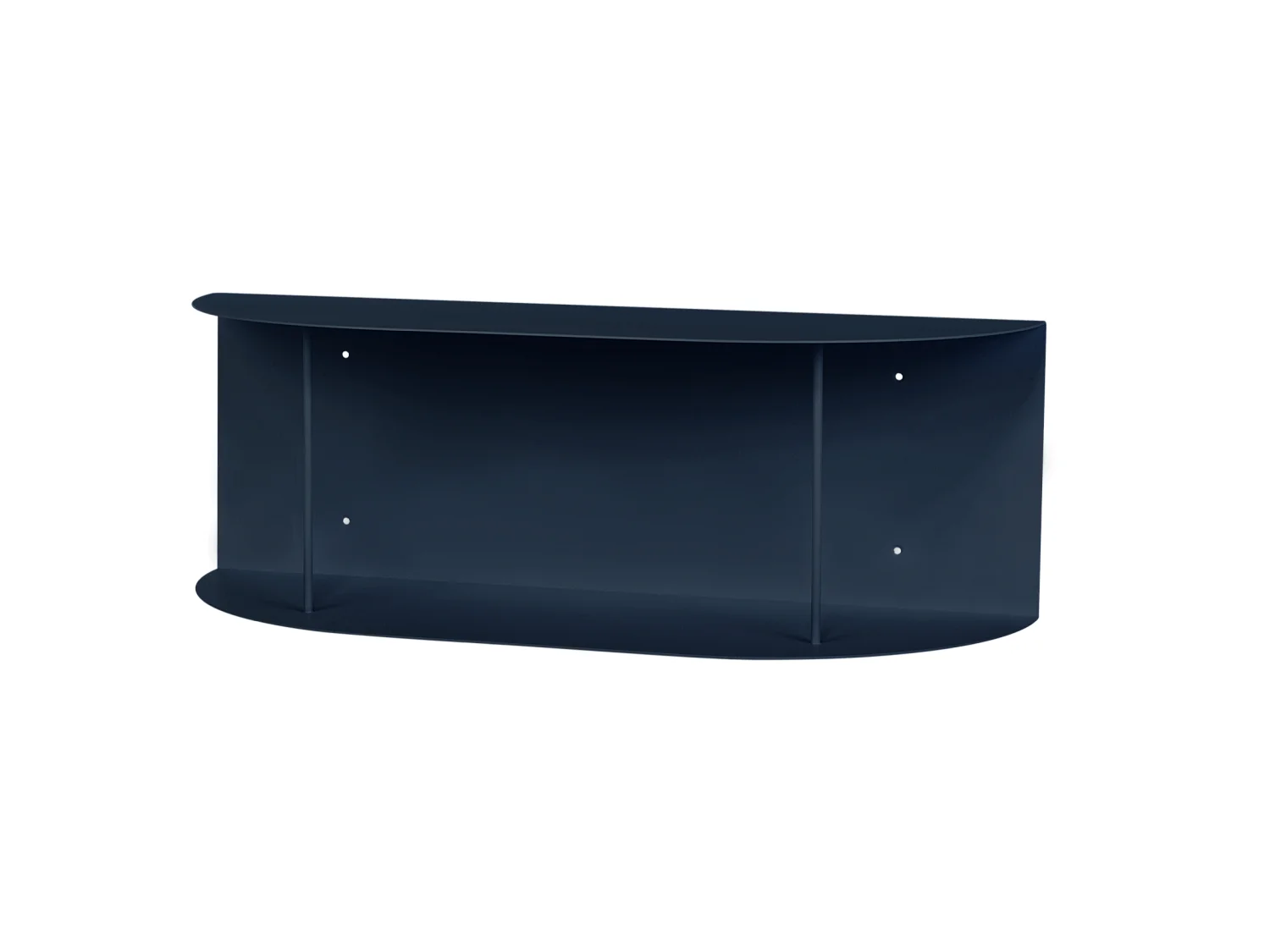 Lina Regalbrett kurz, Metall, Storm Blue, 60 x 24 x 20 cm