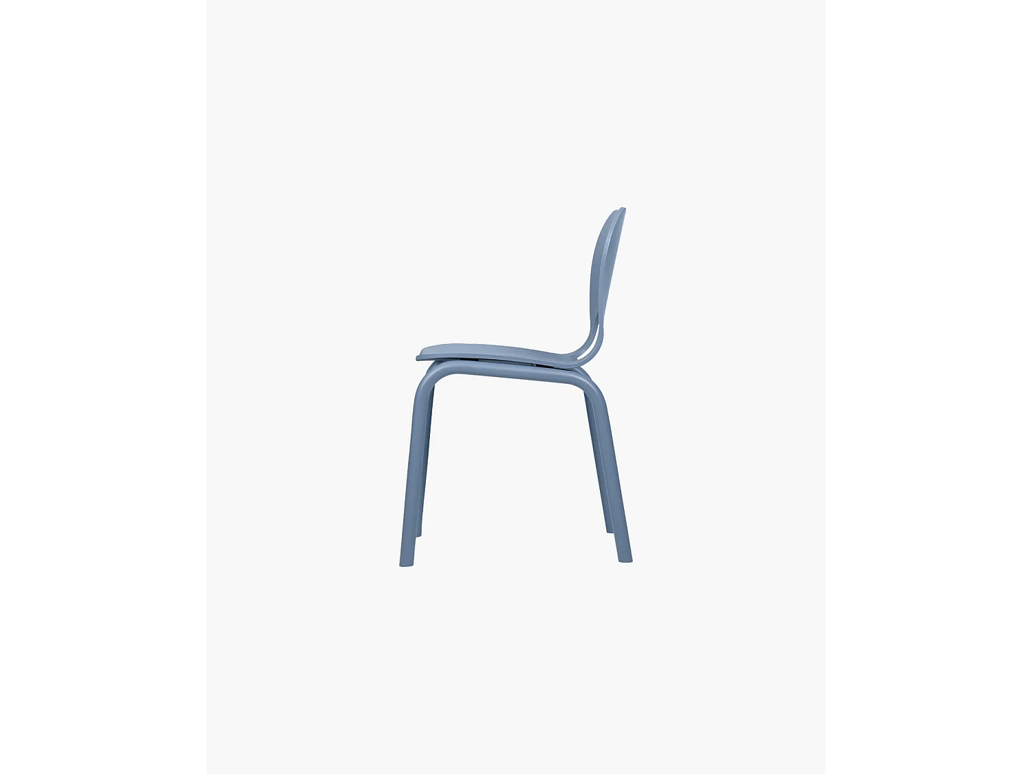 Atto stoel - moderne houten en metalen stoel, matte afwerking