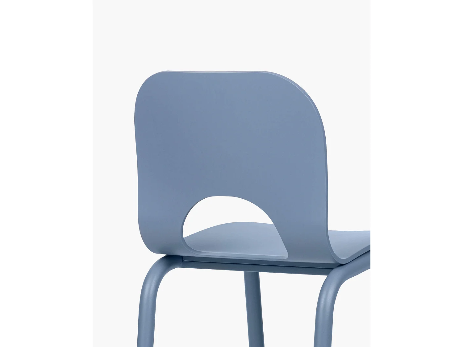 Atto stoel - moderne houten en metalen stoel, matte afwerking