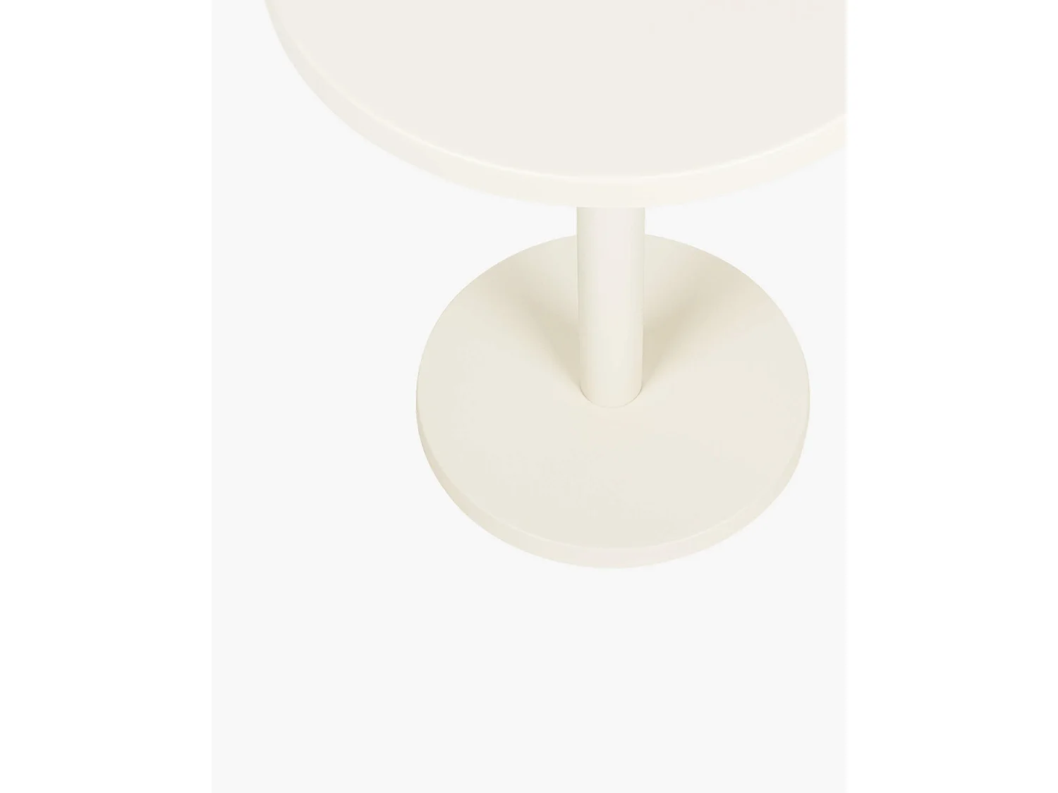 noo.ma Odo bijzettafel 58x44x44 cm staal beige mat