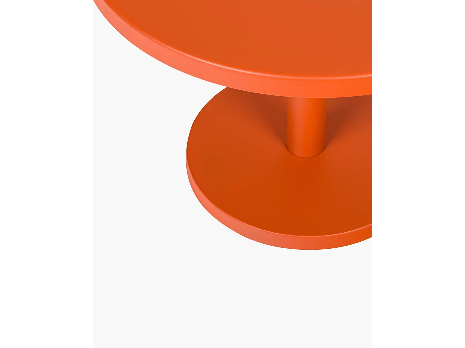 Lampe de table moderne noo.ma en acier matt orange - batterie, 41x52x52 cm