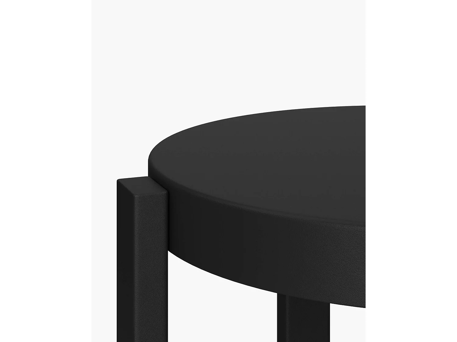 Stołek barowy Doon 65 cm - metalowy, wykończenie proszkowe