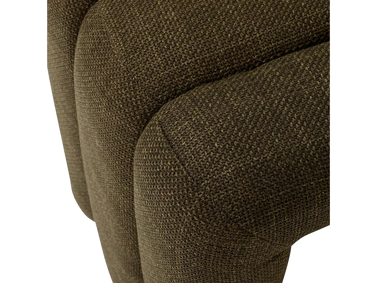 Banc 3 Arches en Tissu "Sisco" 102cm Kaki