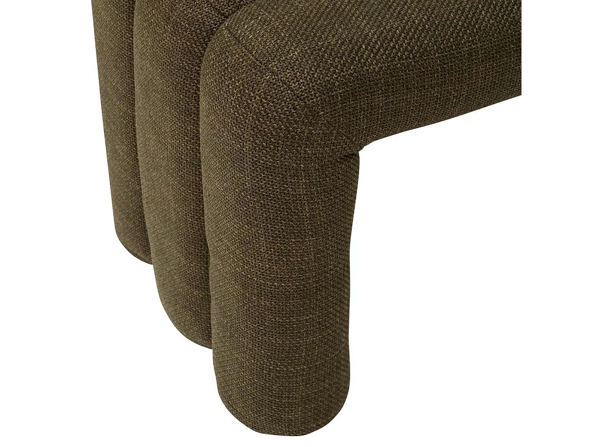 Banc 3 Arches en Tissu "Sisco" 102cm Kaki