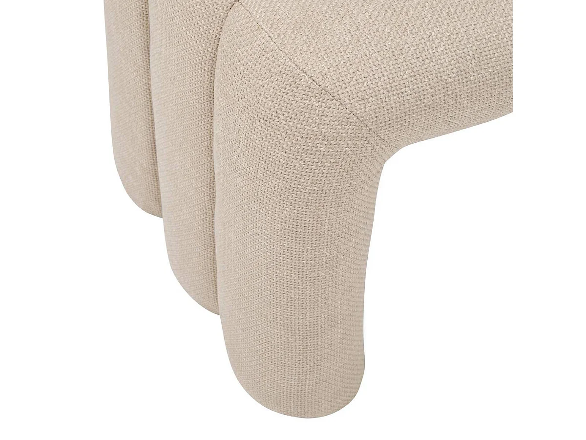 Banc 3 Arches en Tissu "Sisco" 102cm Beige