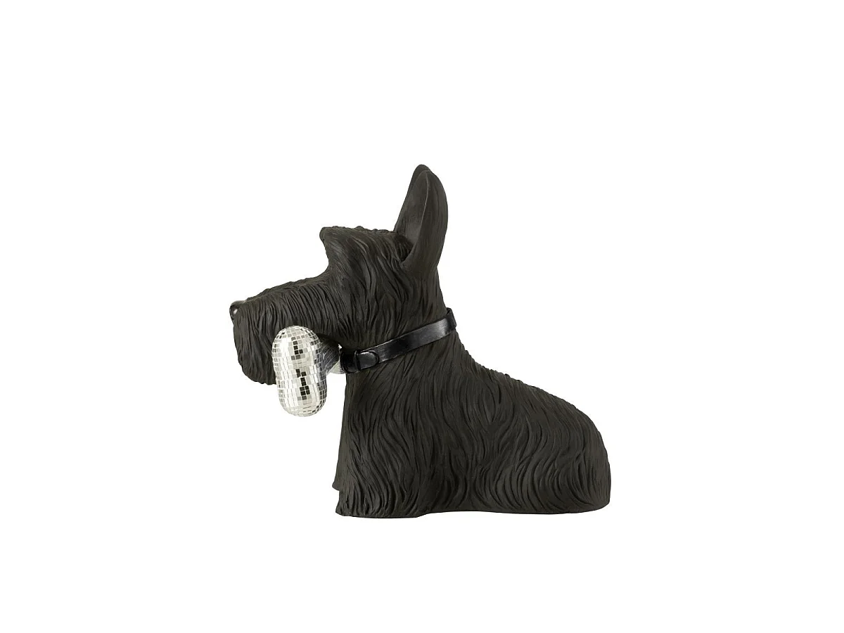 Statuette Terrier Écossais "Disco" 39cm Noir