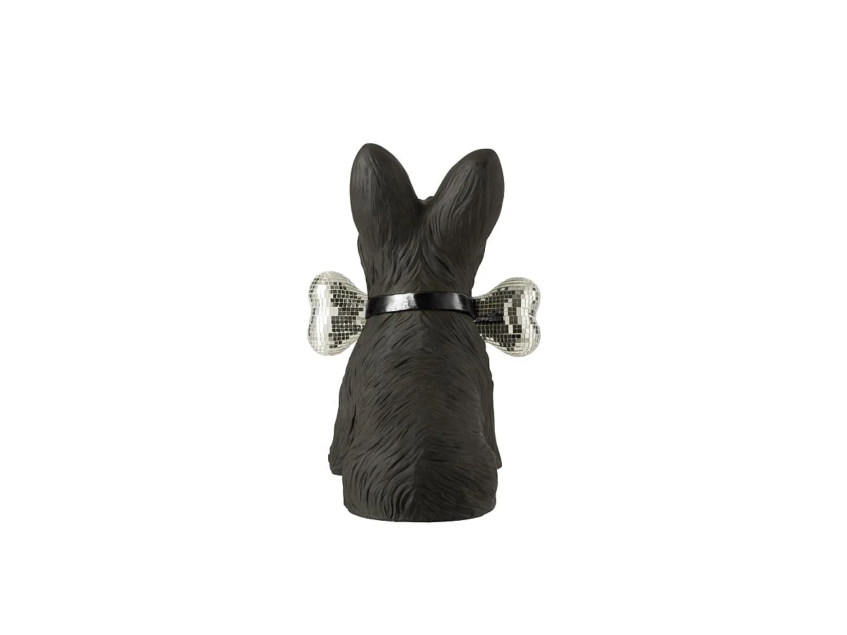 Statuette Terrier Écossais "Disco" 39cm Noir