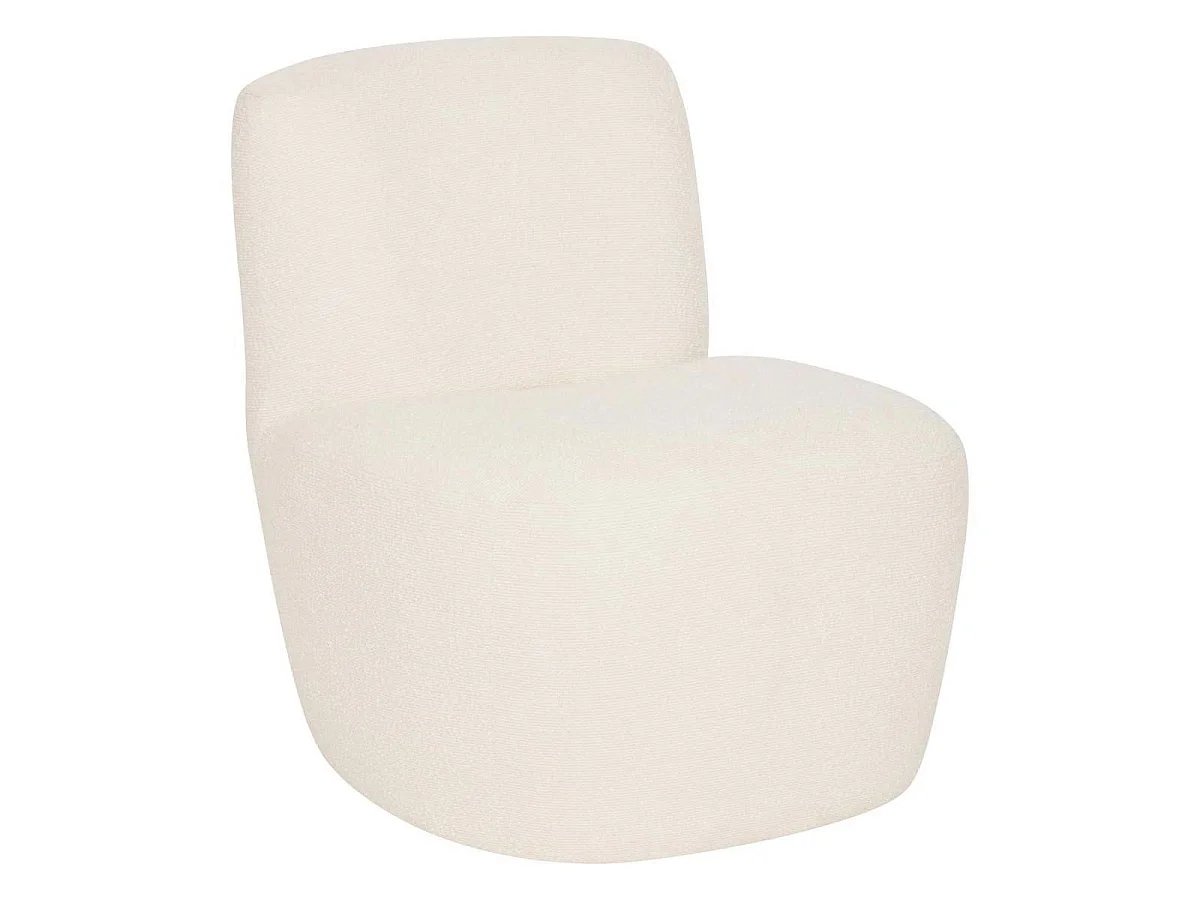Chauffeuse Design "Leone" 71cm Ivoire