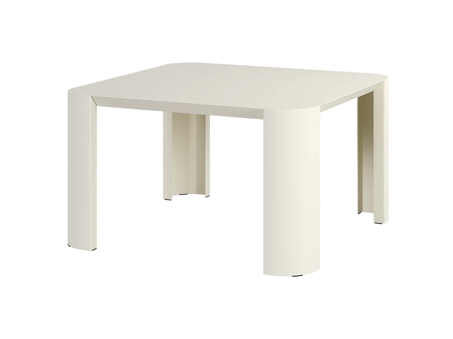 Table basse d'extérieur Fli, acier, carré, rustique moderne