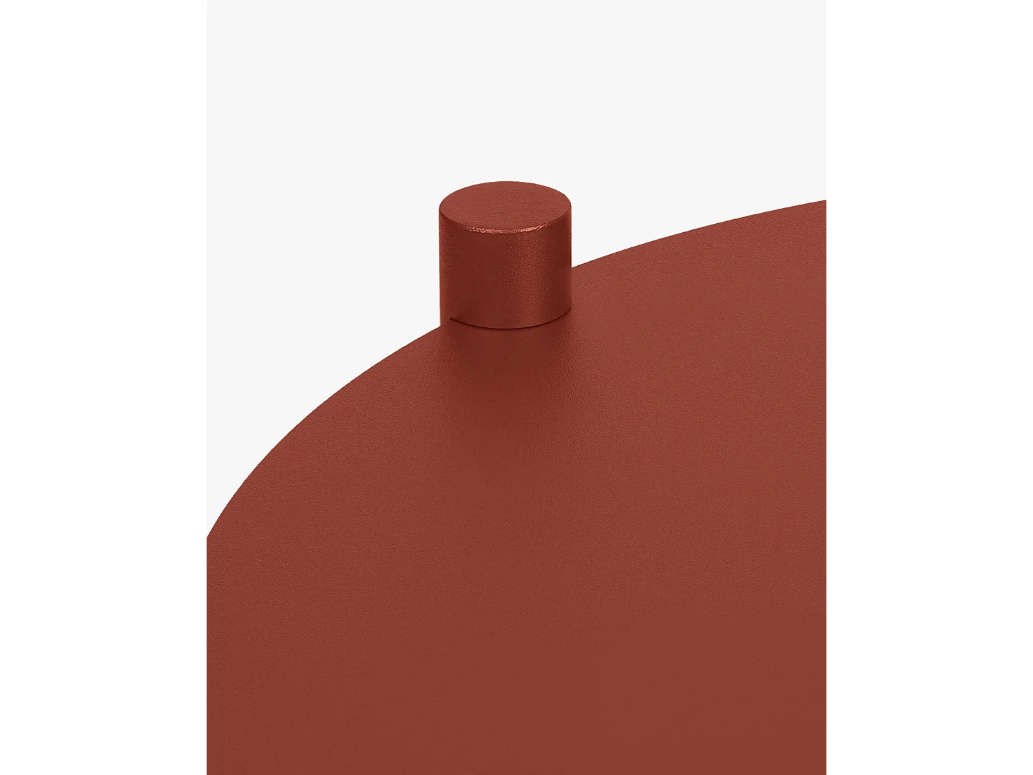 Stolik boczny Ande - stalowy, okrągły, minimalistyczny, 40x57 cm