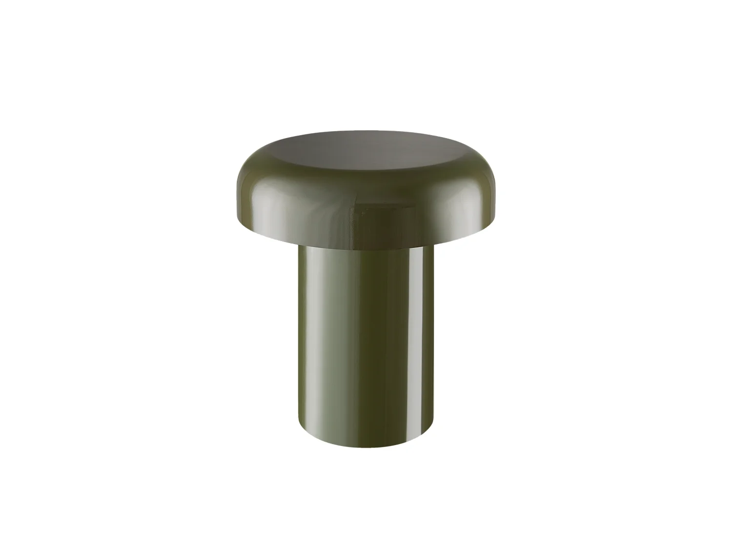 Table d'appoint Miko - table inspirée champignon, finition brillante, métal, fabriquée en Europe