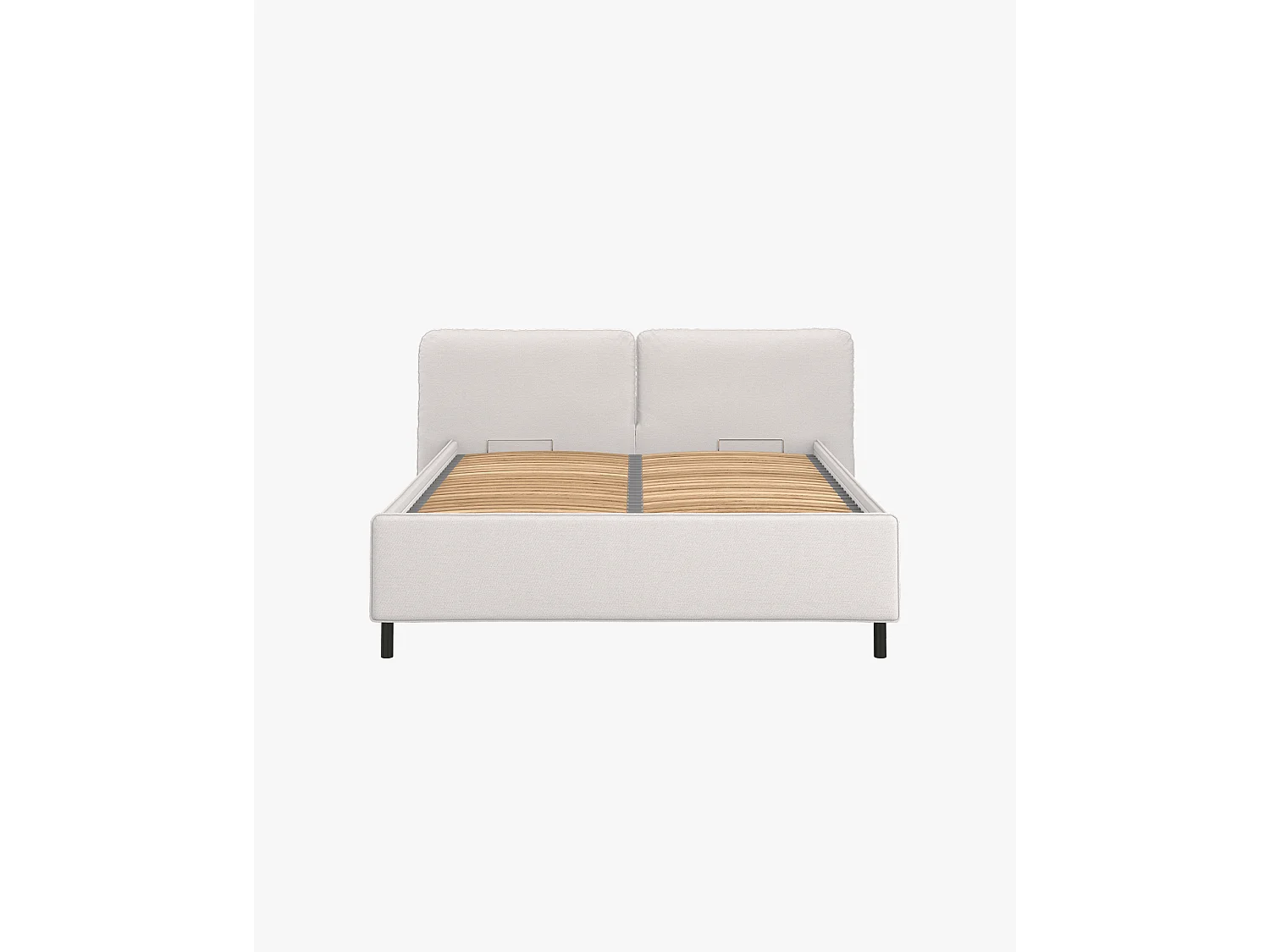 Lit Melu rembourré - 140 x 200 cm - rangement optionnel