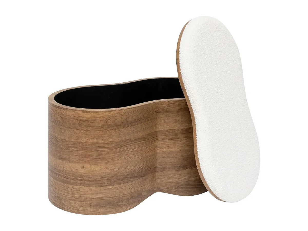 Lot de 2 Coffres Design "Loe" 72cm Marron