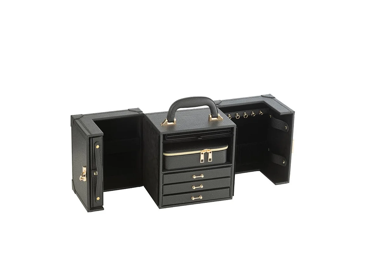Coffret Boîte à Bijoux "Ericka" 29cm Noir