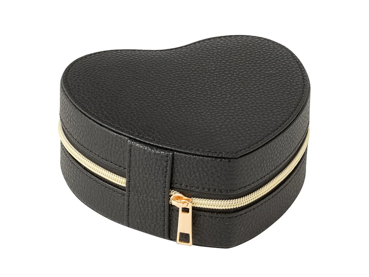 Boîte à Bijoux Cœur "Ericka" 16cm Noir