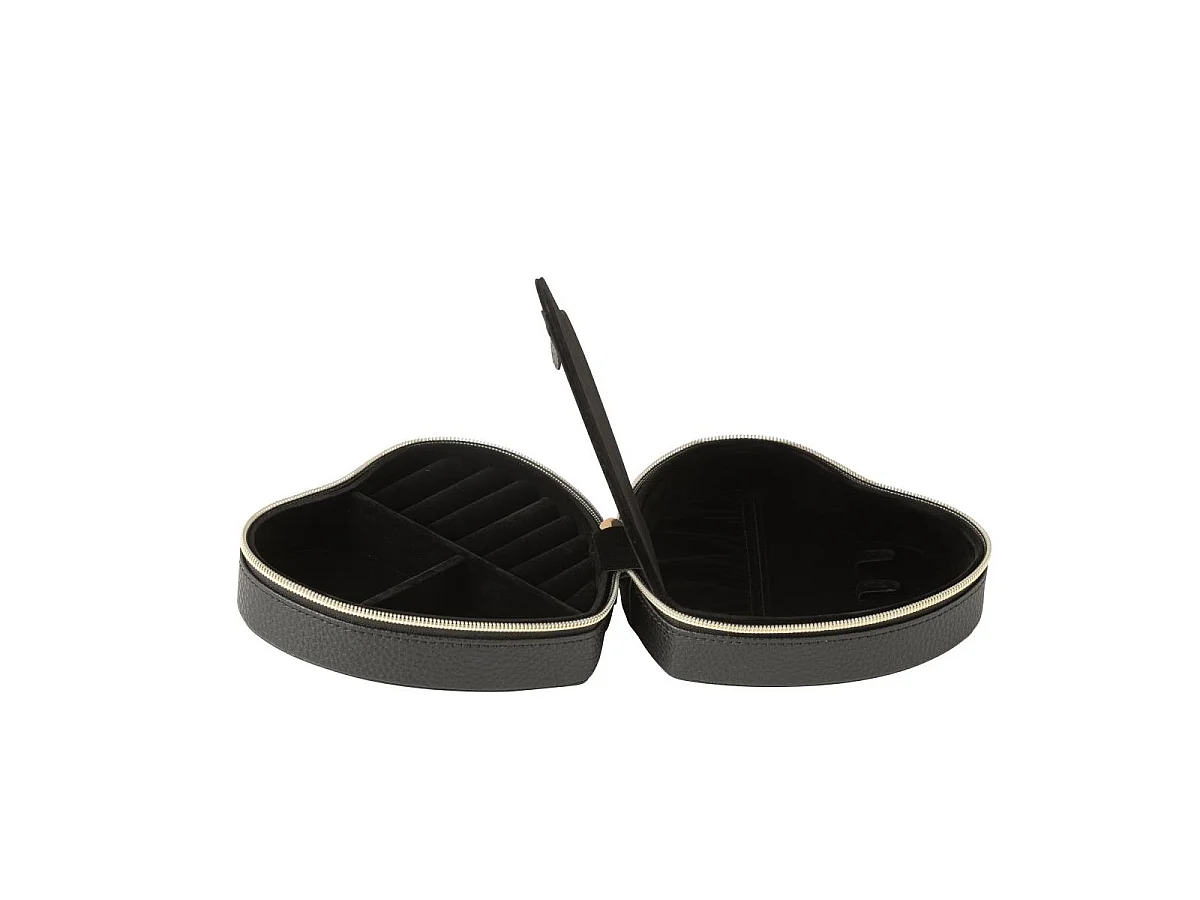 Boîte à Bijoux Cœur "Ericka" 16cm Noir