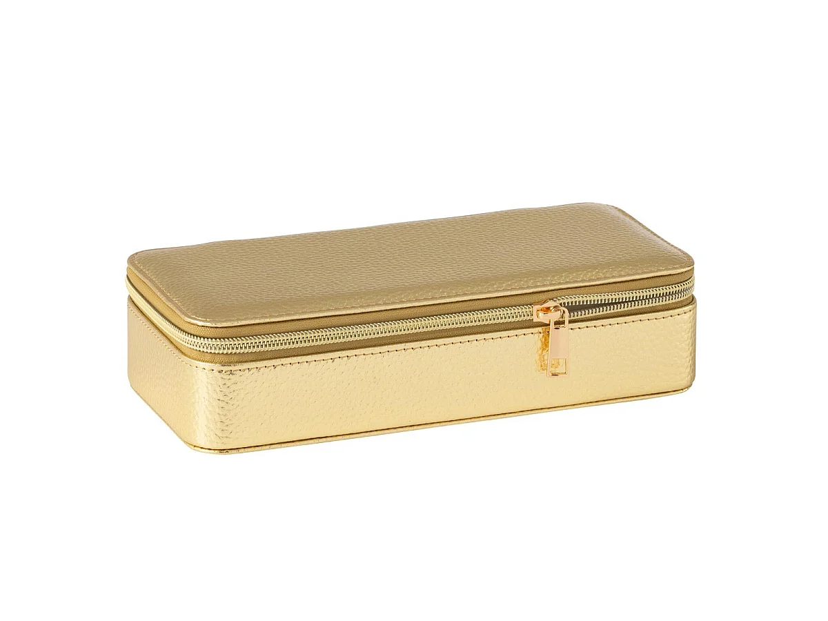 Boîte à Bijoux Avec Miroir "Ericka" 24cm Or