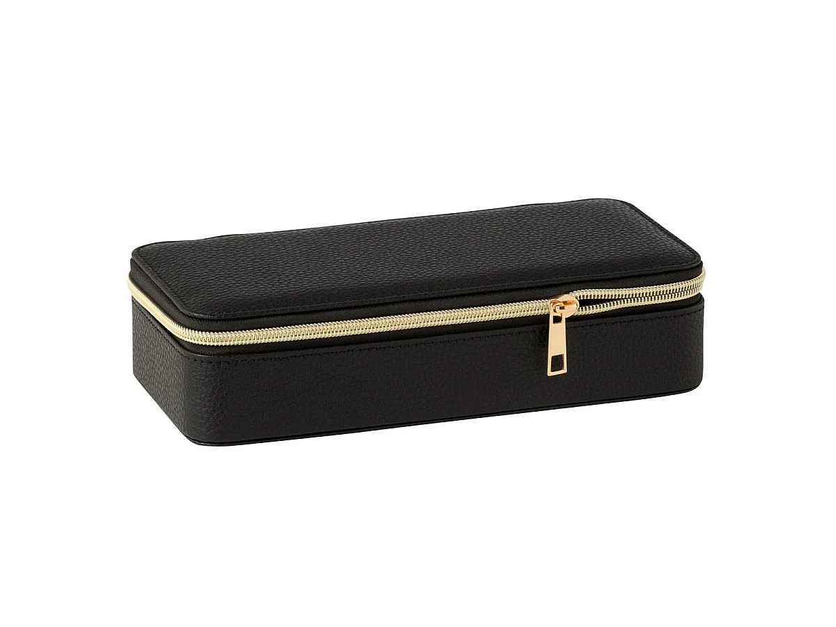 Boîte à Bijoux Avec Miroir "Ericka" 24cm Noir