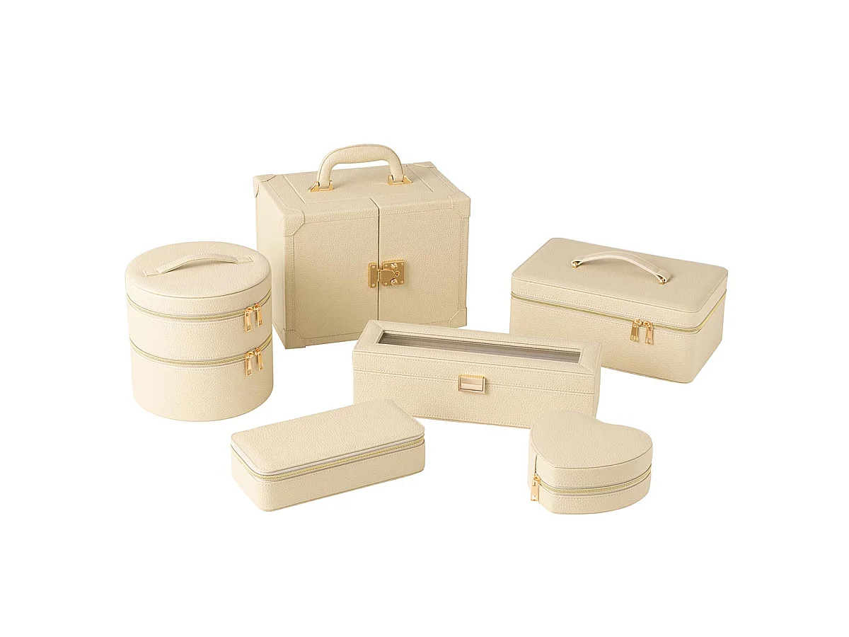 Coffret Boîte à Bijoux "Ericka" 29cm Beige