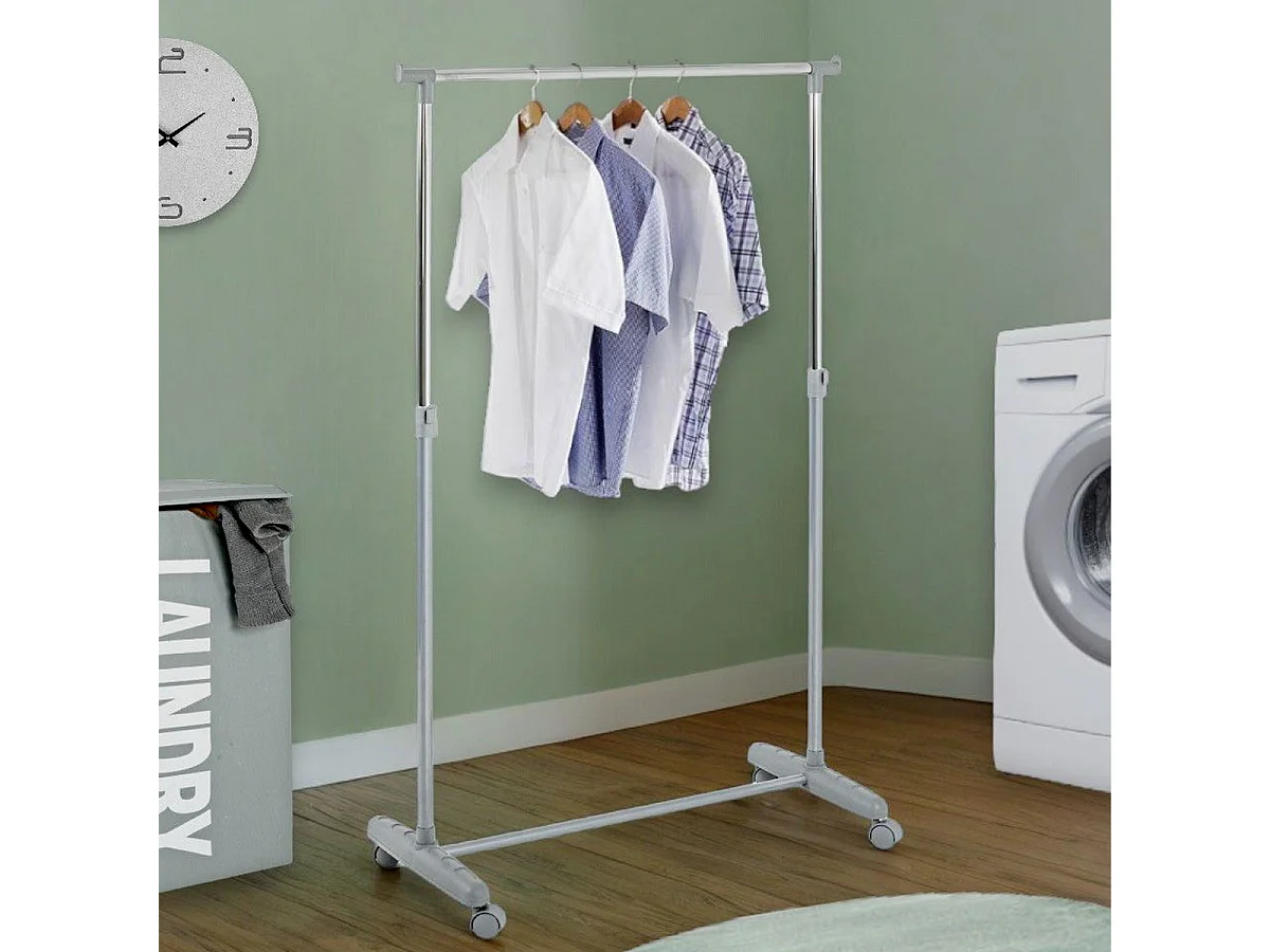 Portant à Vêtements Réglable "Fiona" 160cm Gris