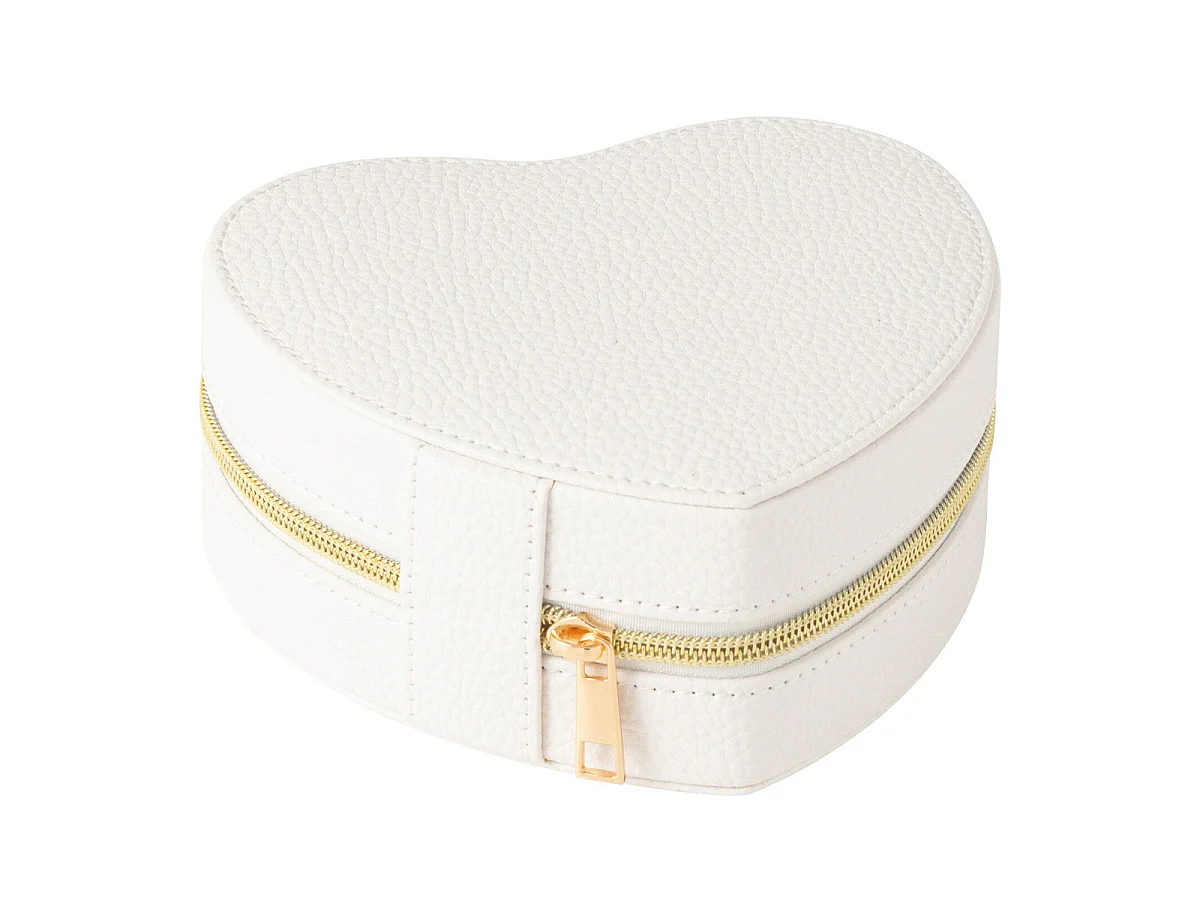 Boîte à Bijoux Cœur "Ericka" 16cm Blanc