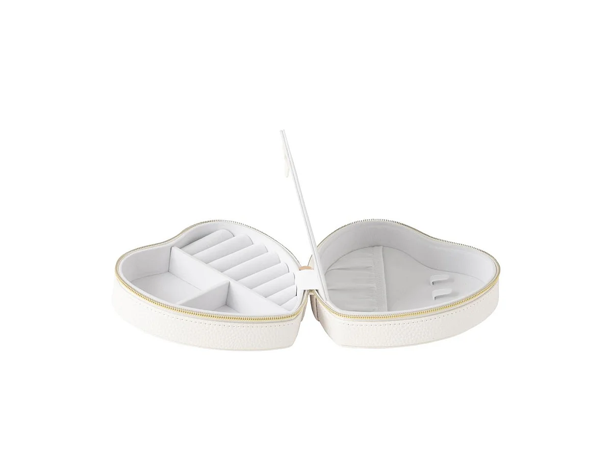 Boîte à Bijoux Cœur "Ericka" 16cm Blanc